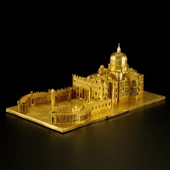 MICROWORLD Petro Bazilika, Katedra 3D Metalo Dėlionė 