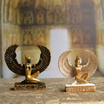 Namo Apdaila Mados Egiptas Isis Deivės Skulptūra Rankų Darbo Ornamentas Dervos Vaikų Kambario Puošyba, Dovanų Skulptūra
