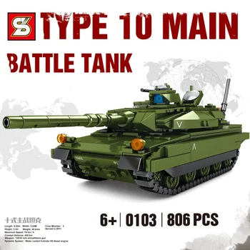 Naujas Pagrindinis Tankas Serijos MUS M1A2 Abrams Leclerc Blokai Modelis įrangos pardavimas, biuro įrangos Plytų WW2 Karinės Kareiviai, Duomenys Žaislai