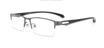 Naujas Vyrų mados metalo akiniai skaitymui pusė ratlankio verslo rėmo skaitymo akiniai +100 +150 +200 +250 +300 +350 +400 +600
