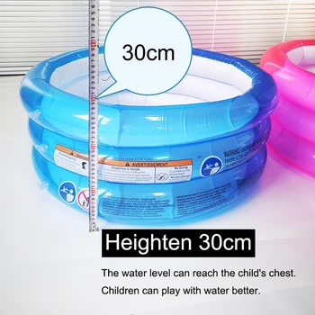Padidinti 30cm plastiko pripučiamas baseinas berniukas gril pripučiami turas puikus vonia vaikų 3 lygio Dušo Kambarys kūdikių baseinas
