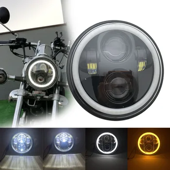Priekinis žibintas 5.75 Colių Motociklo Projektorius moto Led Halo priekinis žibintas Honda VTX 1300 1800