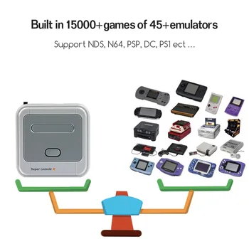 PS1 Žaidimas 4k HD Išvesties Retro Klasika Laikomo Vaizdo Grotuvas TV Mini Žaidimų Konsolės Built-in 15000Games 45emulators paramos 4player