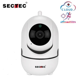 SECTEC 720P Debesis Belaidžių IP kamerų Intelligent Auto Stebėjimo Žmogaus Namų patalpų Apsaugos Stebėjimo stebėjimo kamerų Tinklas, Wifi-Cam