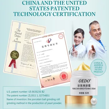 Stabdžių Šlakelis Pearl Odos Balinimo Kremas Yra Kinų Medicinos Odos Priežiūra Dvigubas Patentų Kinijos ir JAV Produktas, Veido Esmė