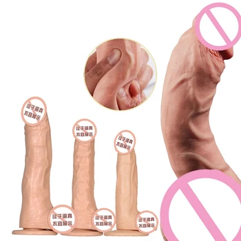 Tikroviškas Dildo Big Penis Penis siurbtukas Masturbator Erotika Analinis Makštį, G-spot Suaugusiųjų Sekso Žaislai Moteris Analinis Butplug Magija